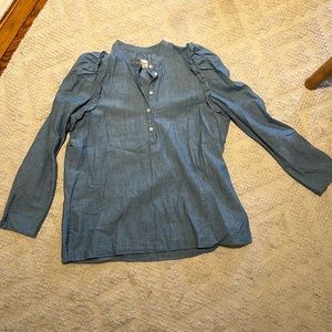 Denim long sleeve shirt
